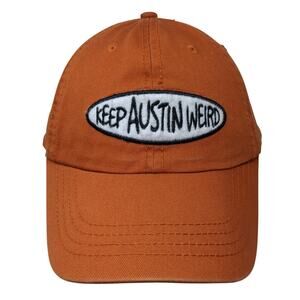 Keep Austin Weird Slideback Hat Brown One Size Book People Outdoor Cobra